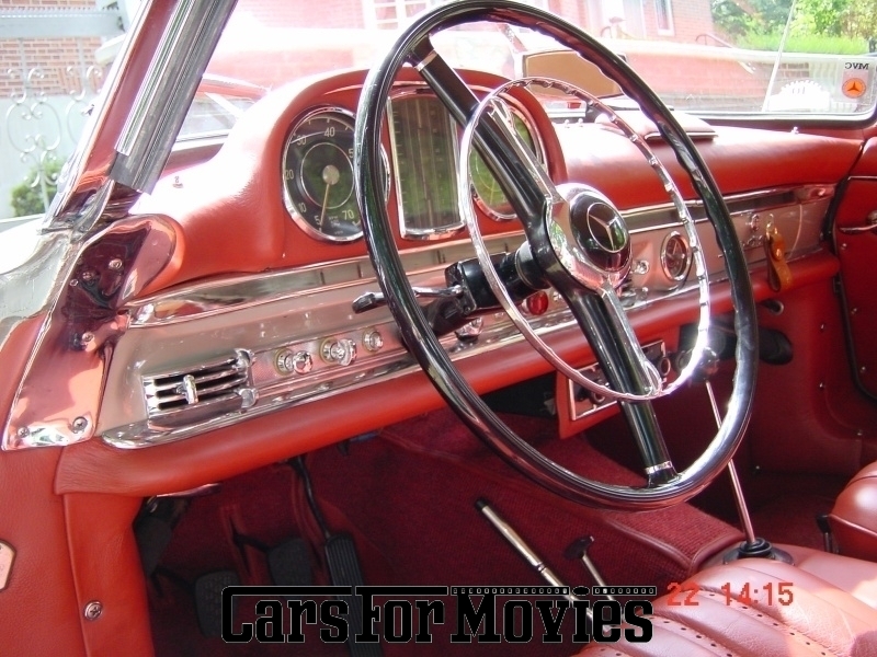 CarsForMovies | Mercedes Benz 300 SL 1957 Deutschland Silber Rot Zivilfahrzeug Cabrio Nordrhein-Westfalen 1477 Oldtimer Sportwagen 